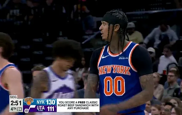 华体会app官方网站-克拉克森末节5中5砍下13分，尼克斯末节轰出34-17逆转爵士